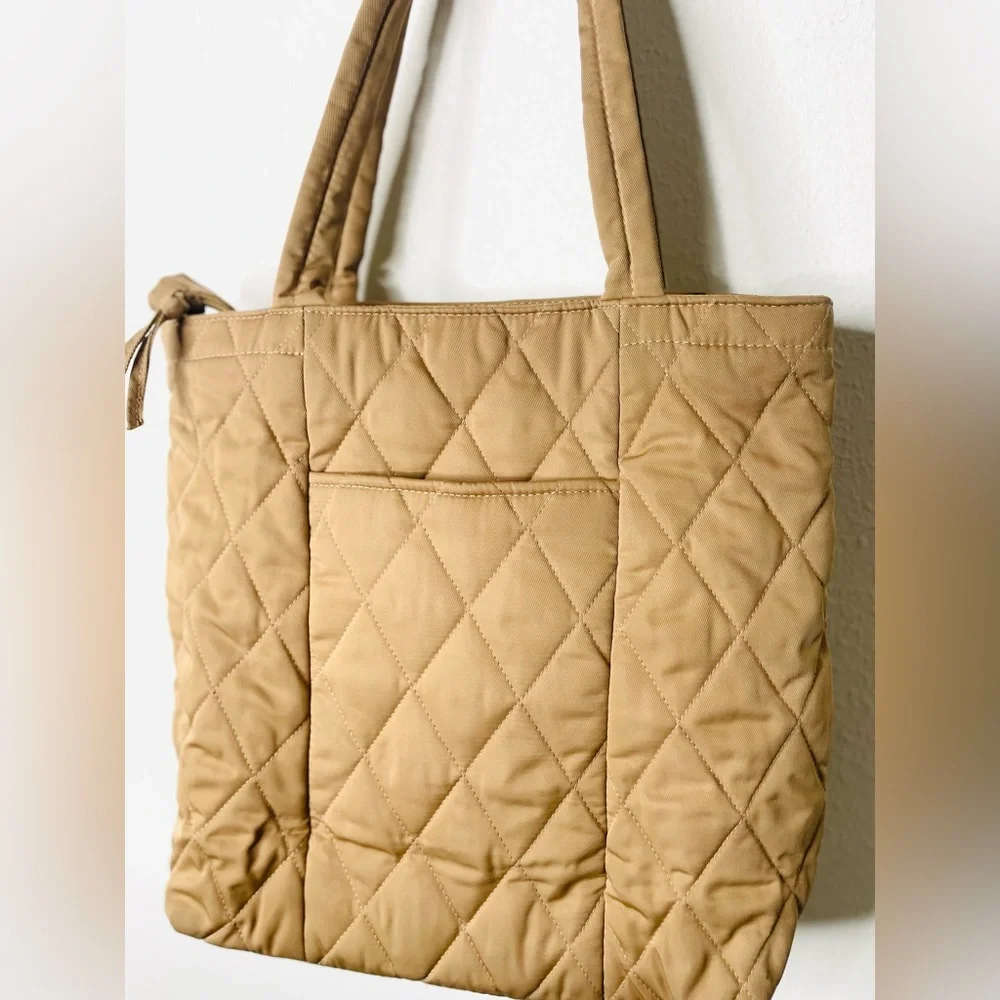 Large Vera‎ Bradley Tote Bag - Ultra North South Tote Tiger’s Eye